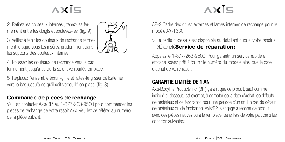 Axis AX-1330 User Manual | Page 27 / 45