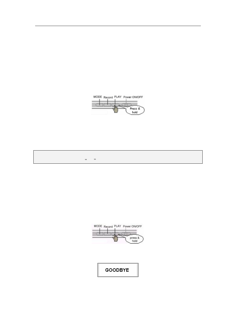 Aigo atom a205 digital audio player user manual, Turning the player on, Turning the player off | Aigo atom A205 User Manual | Page 9 / 46