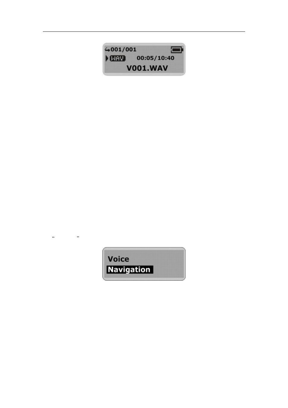 Aigo a208 digital audio player user manual, Navigation mode | Aigo A208 User Manual | Page 14 / 36