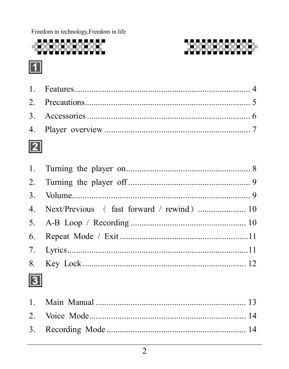Aigo UM-F158 User Manual | Page 2 / 40