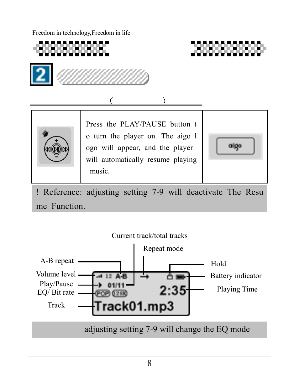 Aigo UM-F158 User Manual | Page 8 / 40