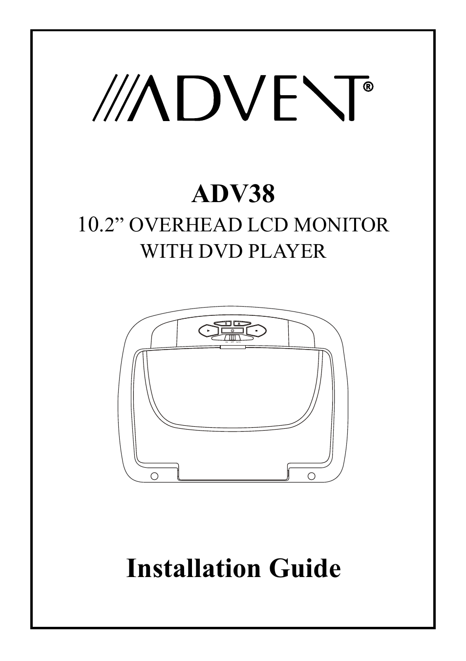 Advent ADV38 User Manual | 12 pages