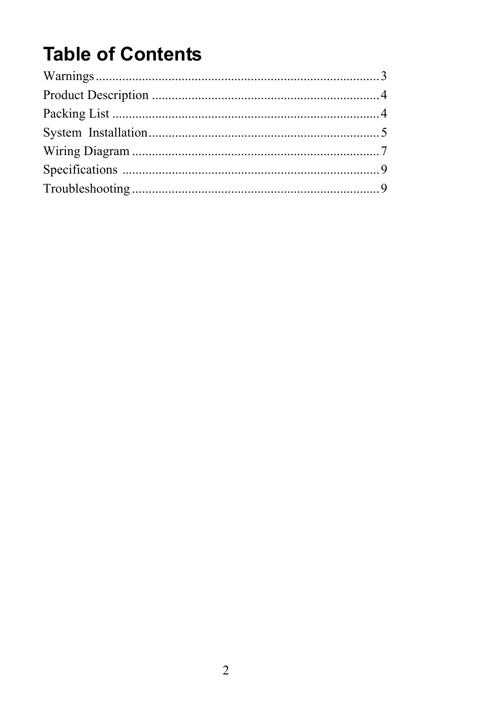 Advent CCS562 User Manual | Page 2 / 10