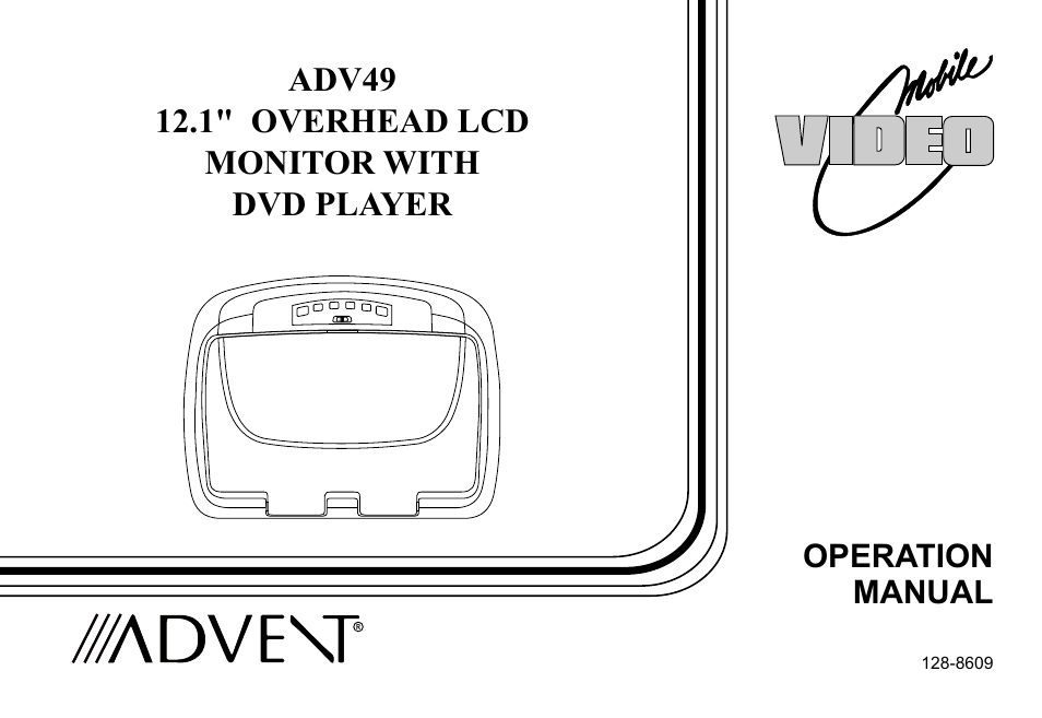 Advent VIDEO CROBILE ADV49 User Manual | 32 pages