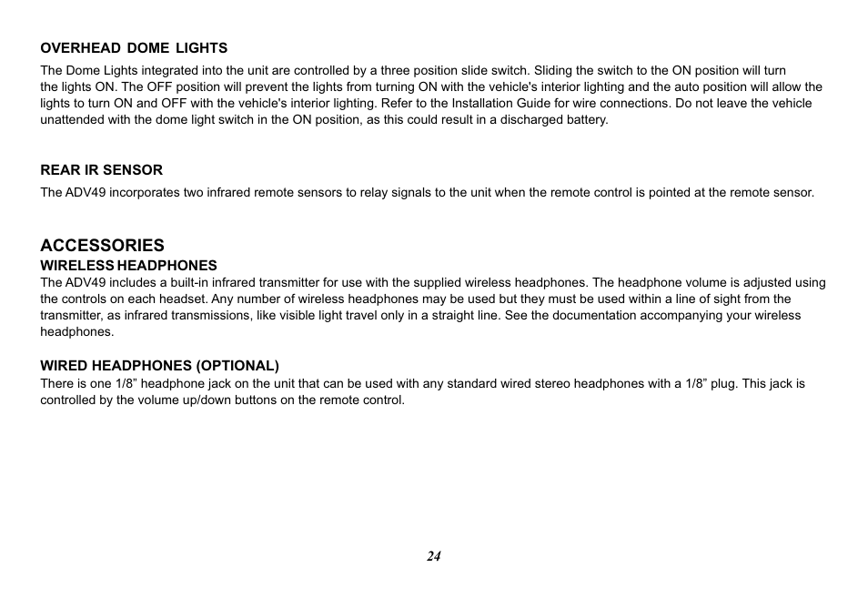 Advent VIDEO CROBILE ADV49 User Manual | Page 24 / 32