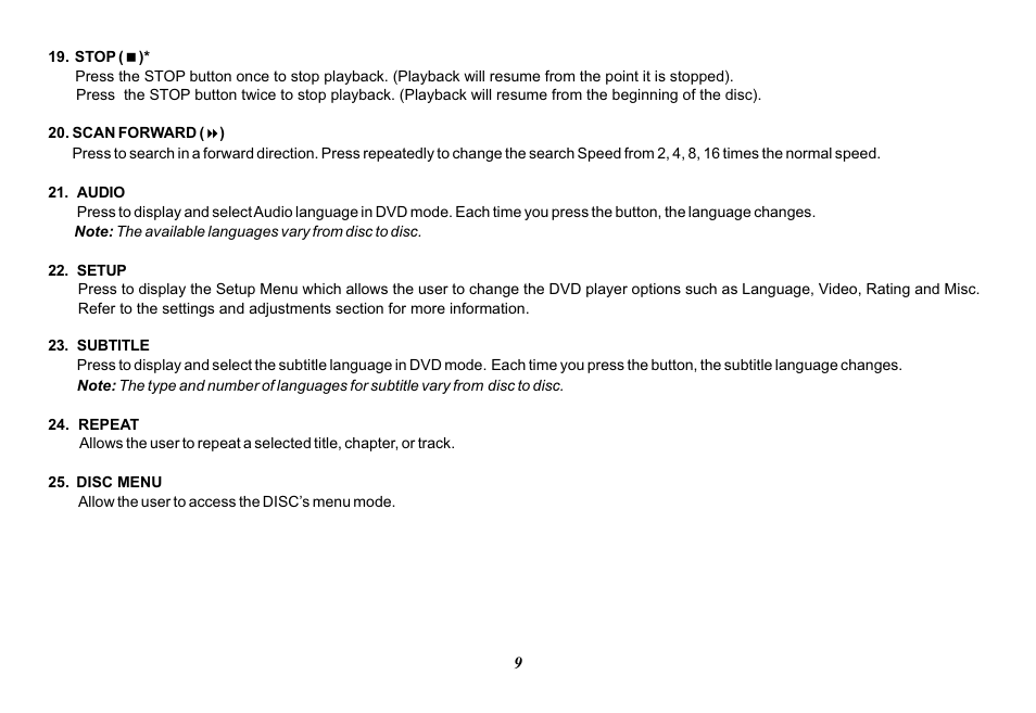Advent VIDEO CROBILE ADV49 User Manual | Page 9 / 32