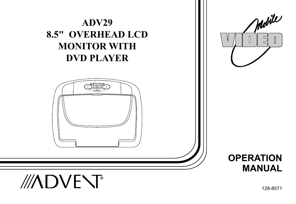 Advent ADV29 User Manual | 32 pages