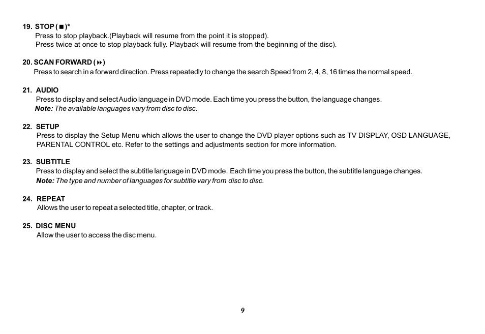Advent ADV29 User Manual | Page 9 / 32