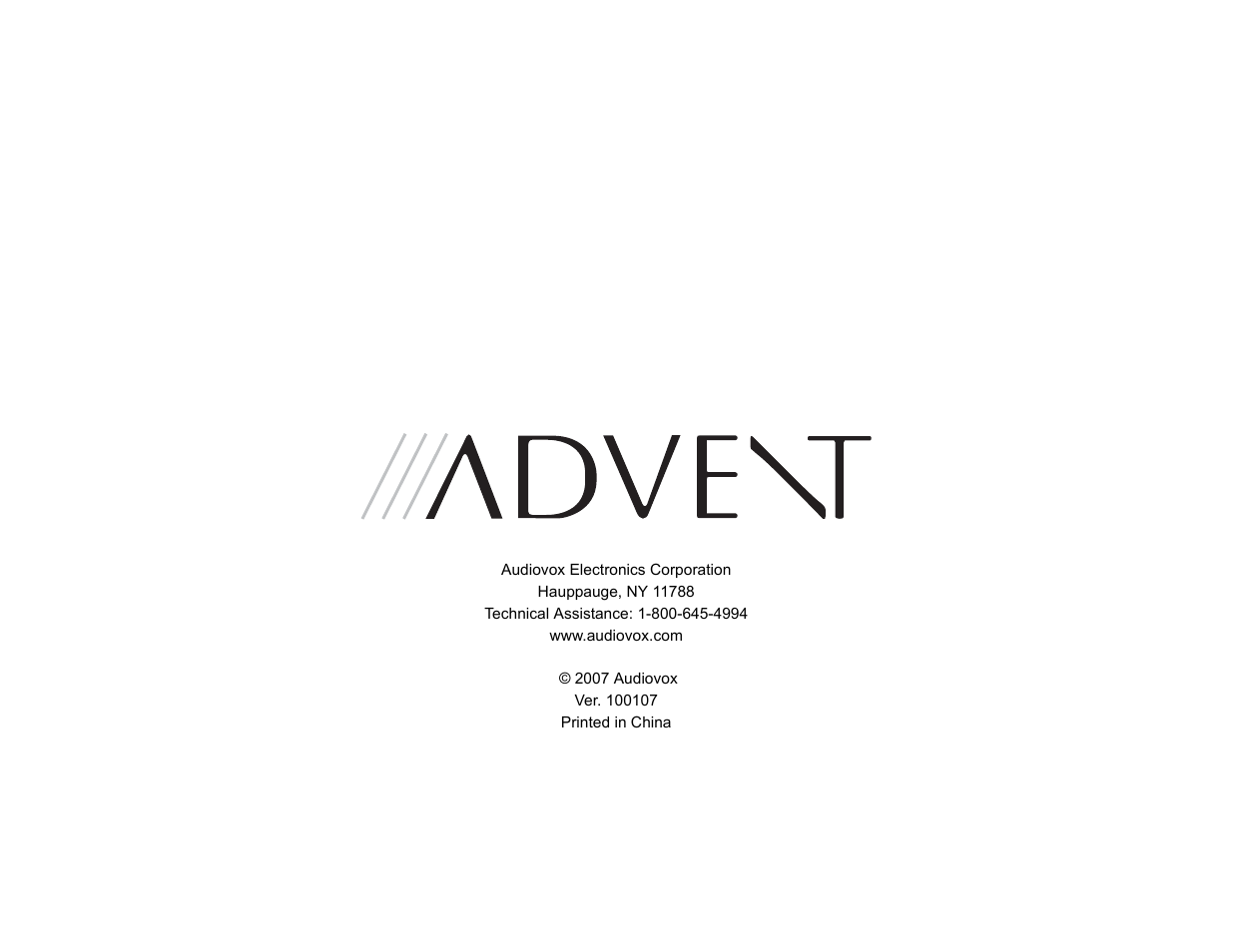 Advent AMN101 User Manual | Page 26 / 26
