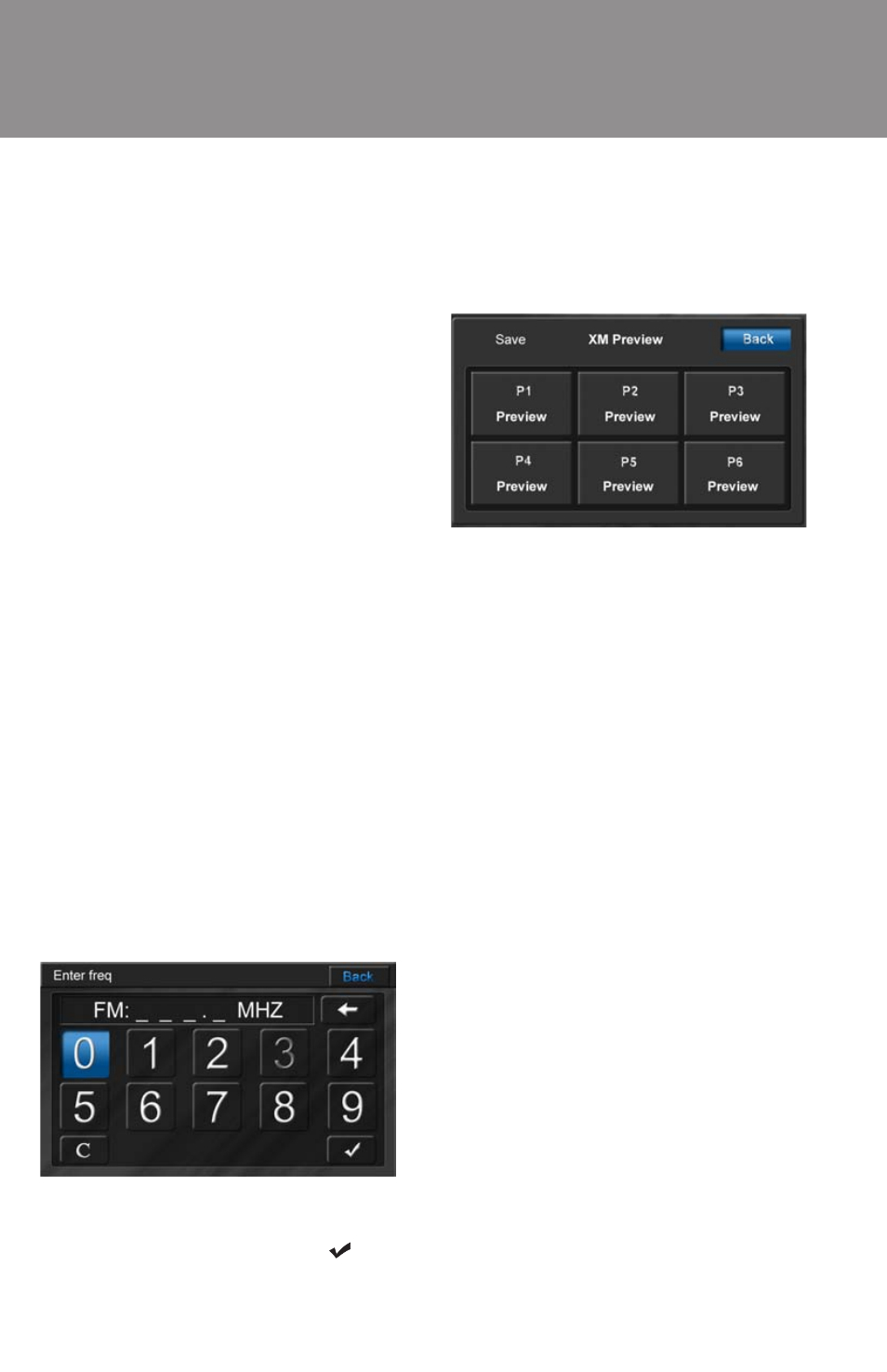 Xm satellite radio (optional), Xm radio menu | Advent ADVUV630 User Manual | Page 31 / 42
