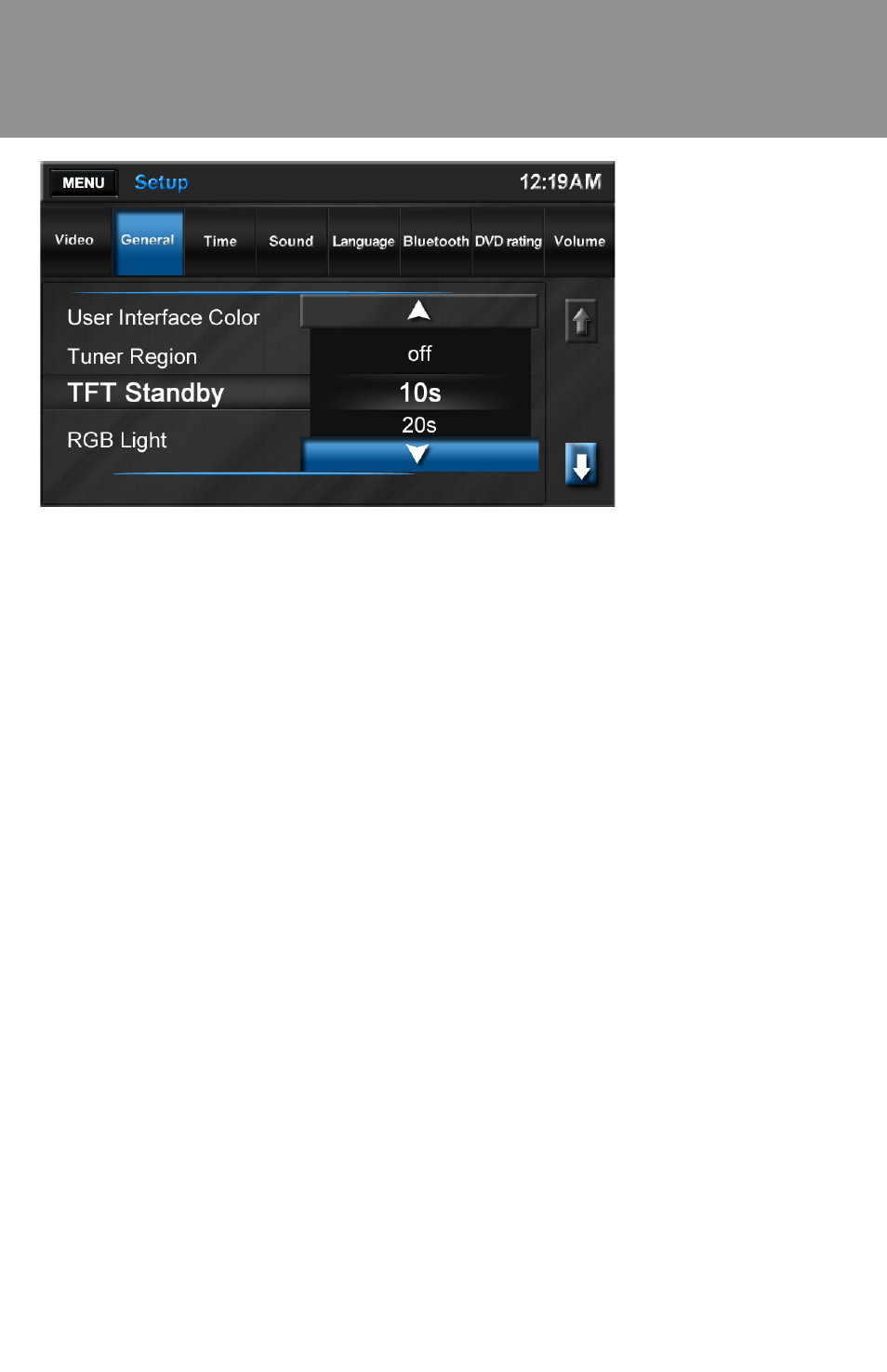 System settings menu, Settings menu | Advent ADVUV630 User Manual | Page 33 / 42