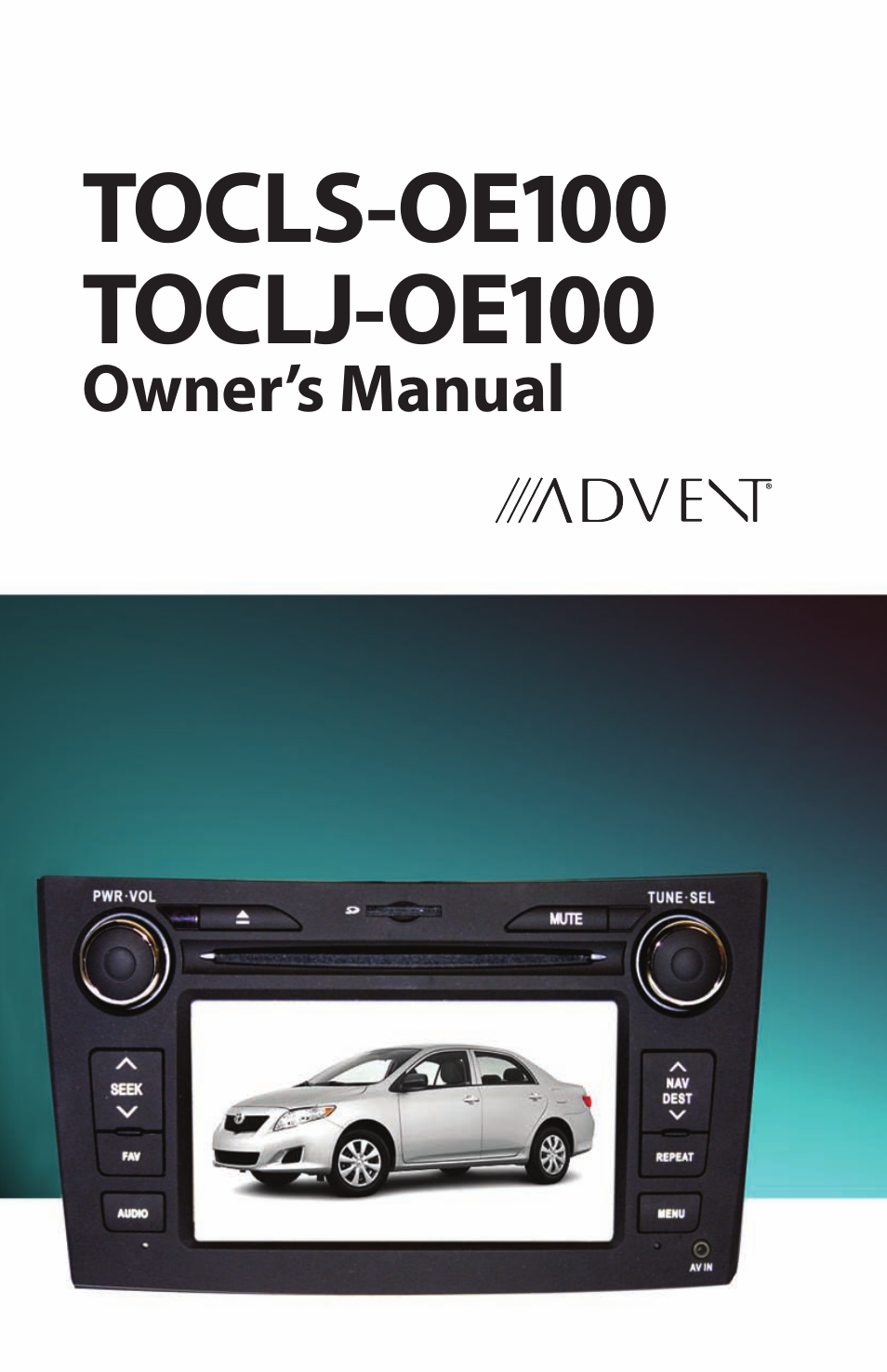 Advent TOCLJ-OE100 User Manual | 64 pages