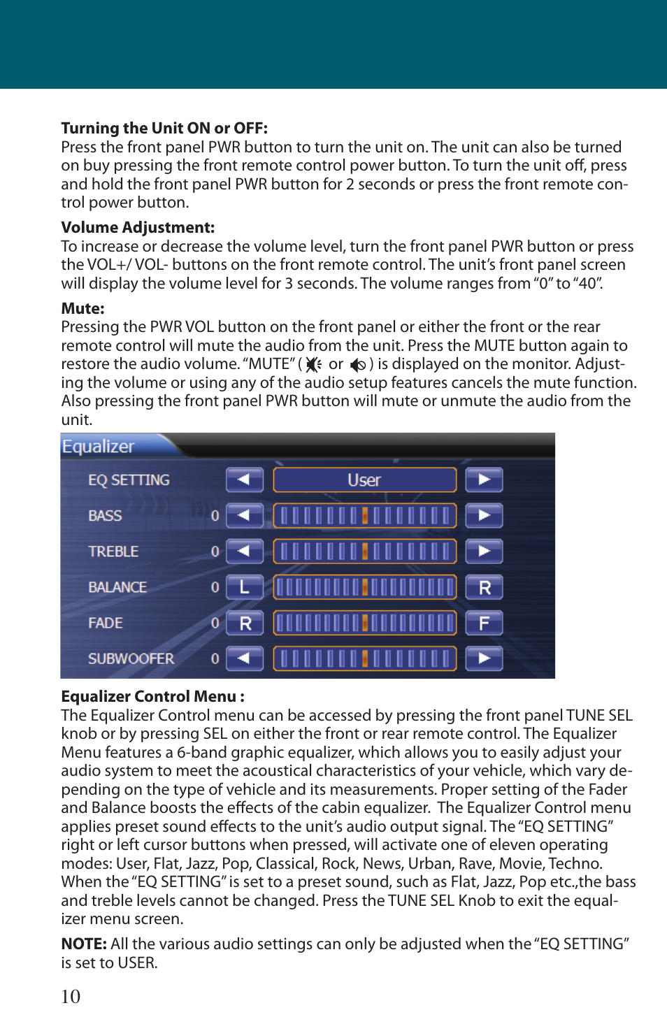 Advent TOCLJ-OE100 User Manual | Page 10 / 64