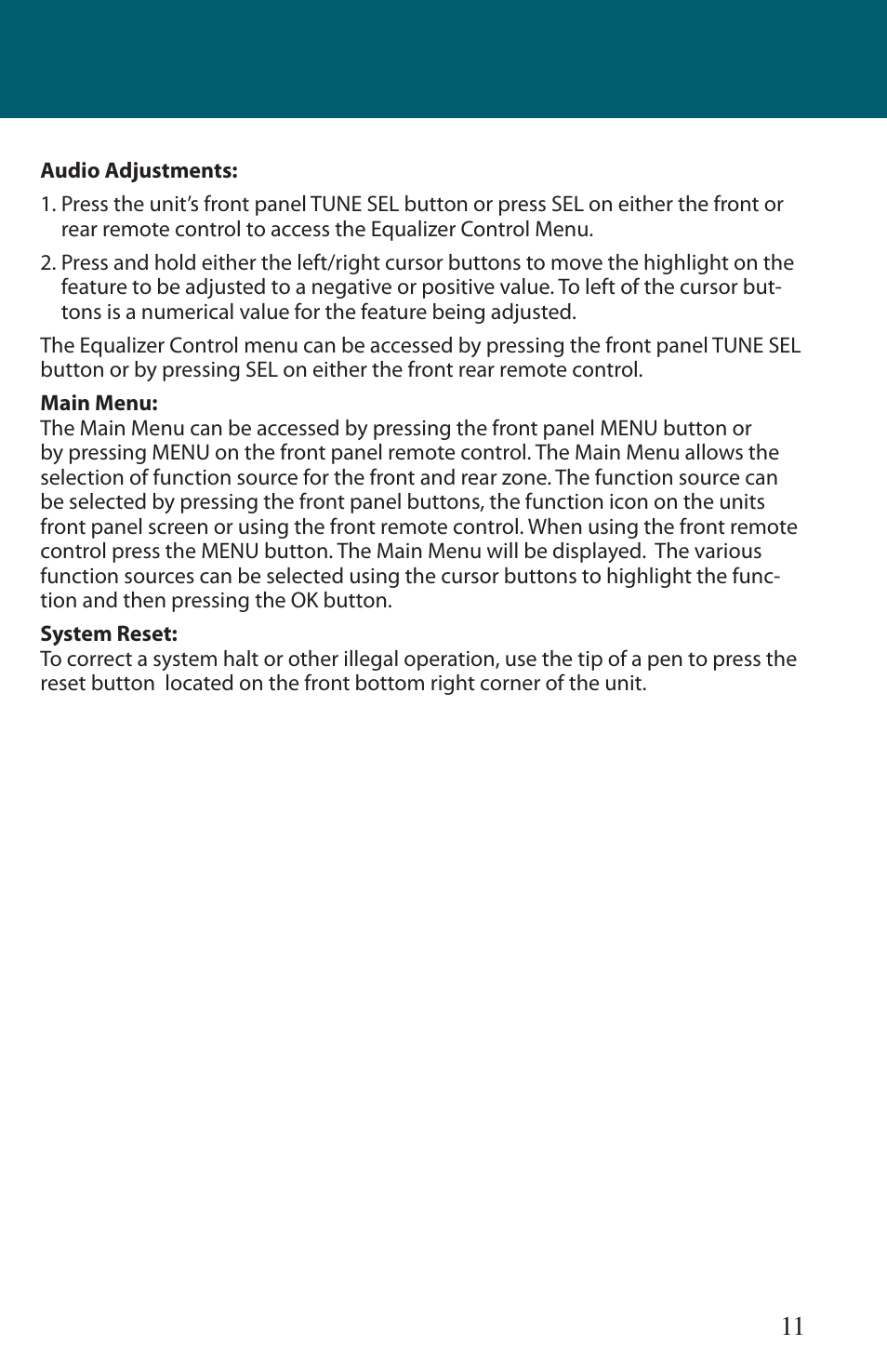 Advent TOCLJ-OE100 User Manual | Page 11 / 64