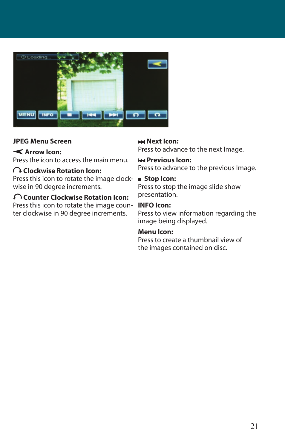 Advent TOCLJ-OE100 User Manual | Page 21 / 64