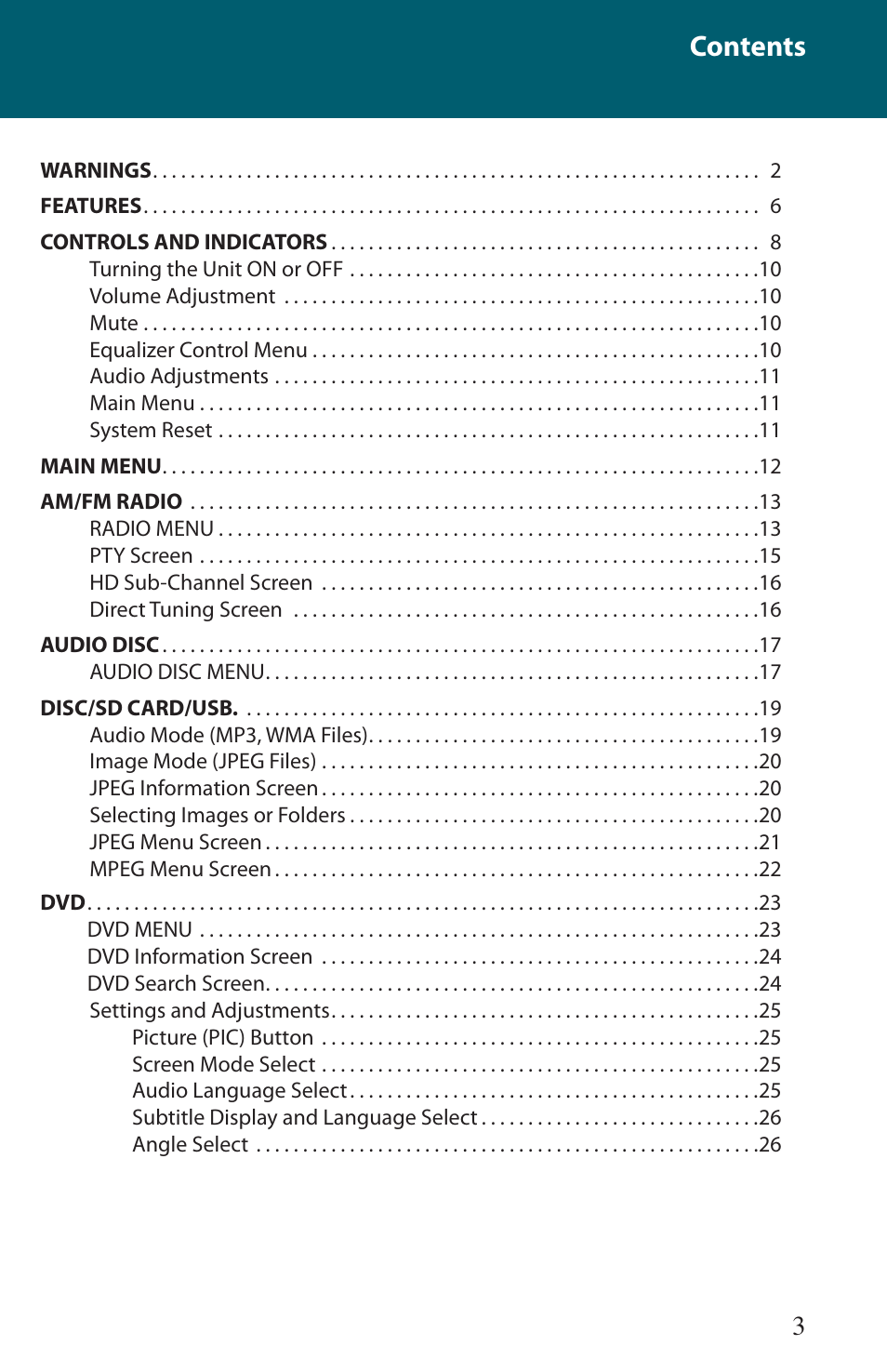 Advent TOCLJ-OE100 User Manual | Page 3 / 64