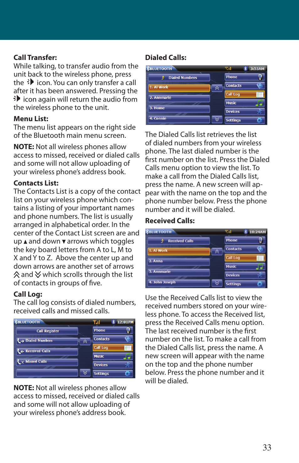 Advent TOCLJ-OE100 User Manual | Page 33 / 64
