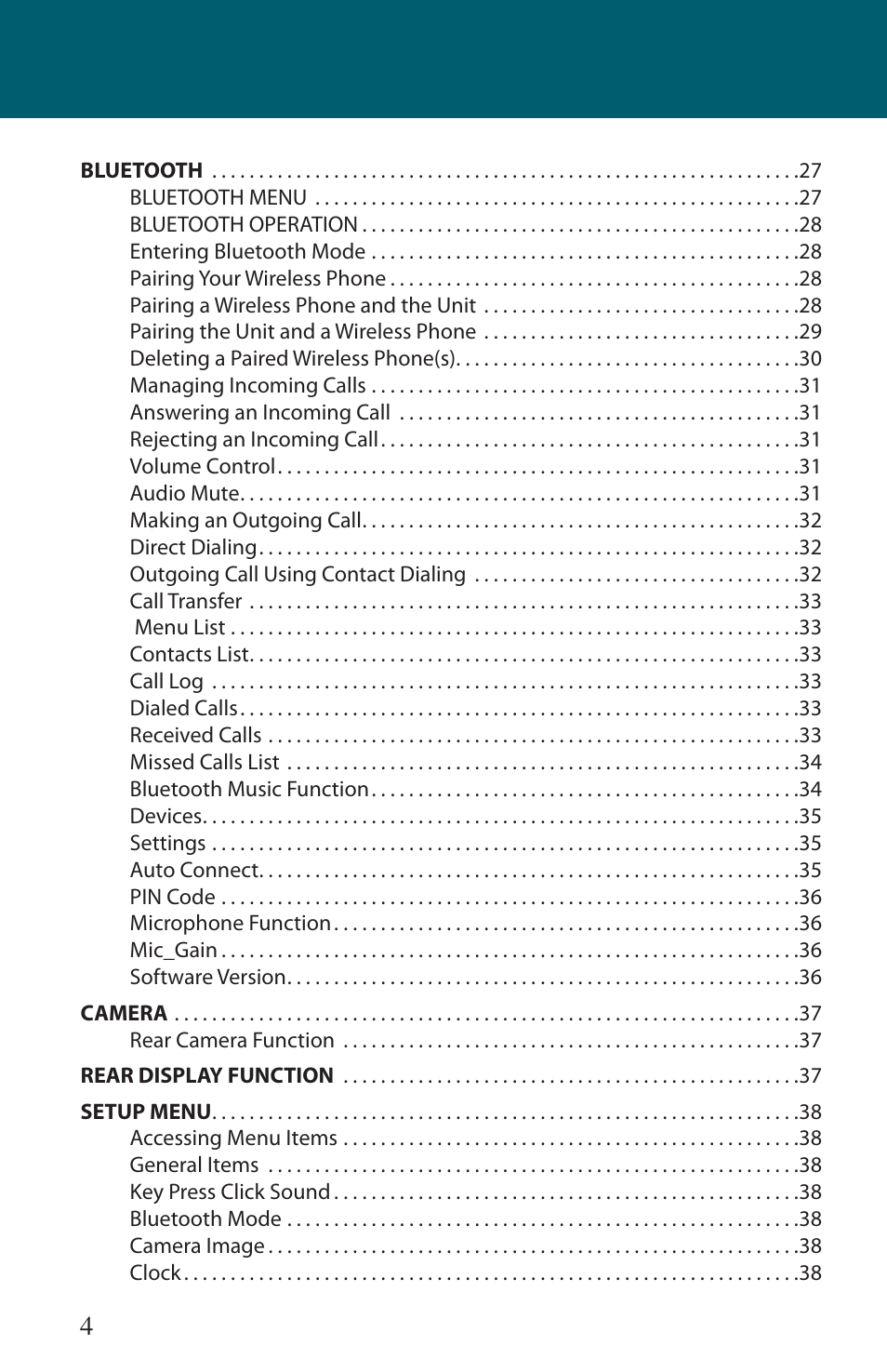 Advent TOCLJ-OE100 User Manual | Page 4 / 64