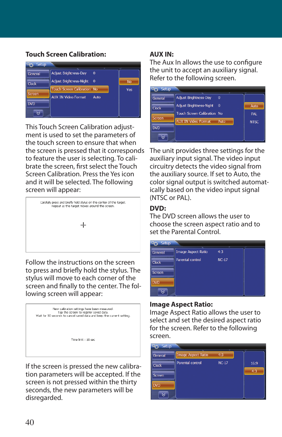 Advent TOCLJ-OE100 User Manual | Page 40 / 64
