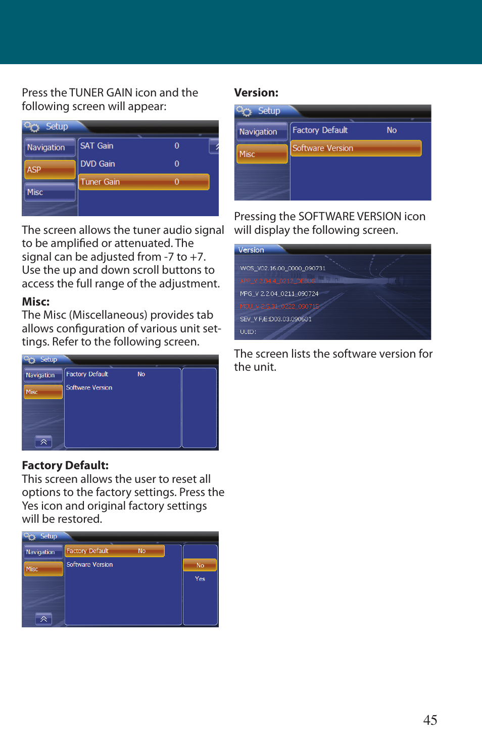 Advent TOCLJ-OE100 User Manual | Page 45 / 64
