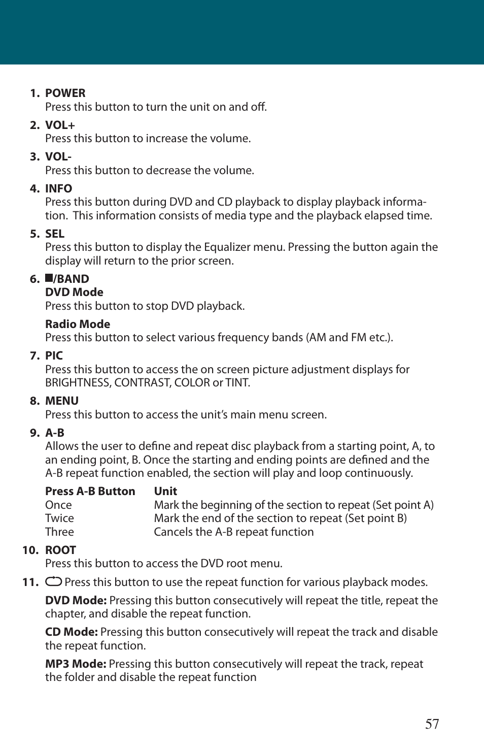 Advent TOCLJ-OE100 User Manual | Page 57 / 64