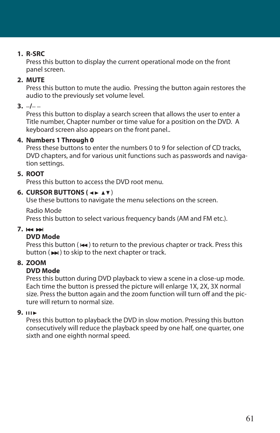 Advent TOCLJ-OE100 User Manual | Page 61 / 64