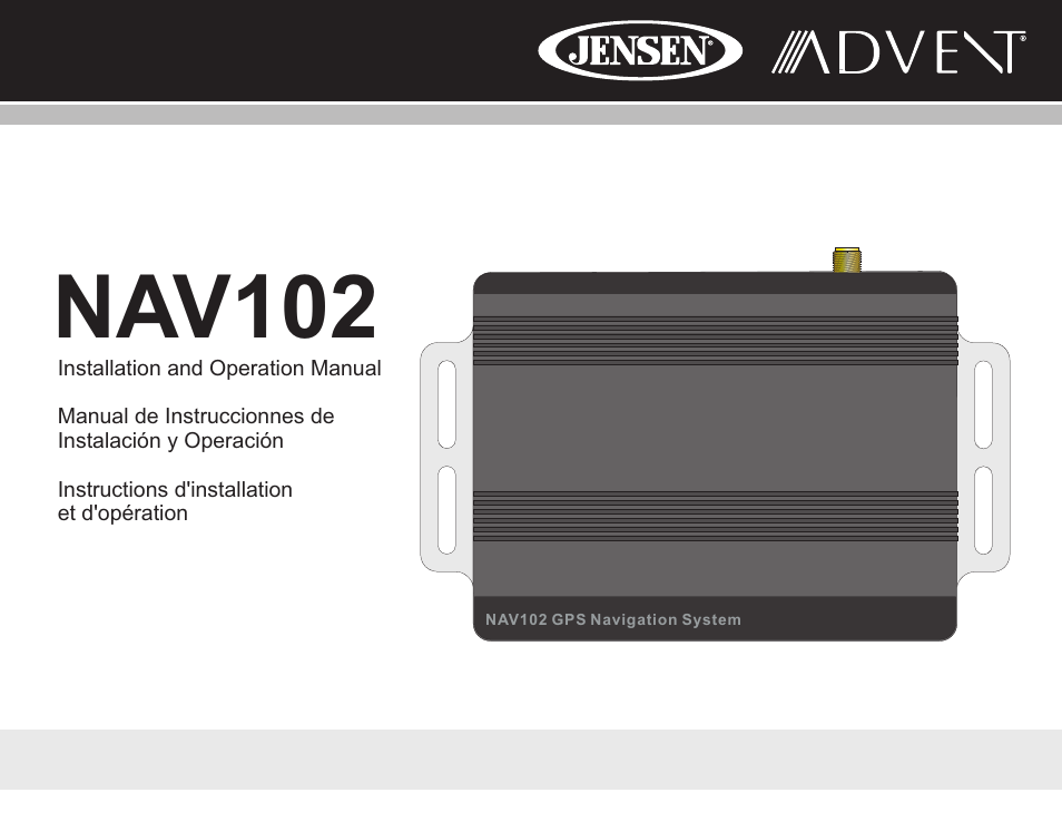 Advent NAV102 User Manual | 92 pages