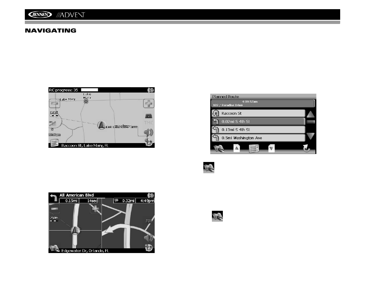 Nav102 with navmate navigating | Advent NAV102 User Manual | Page 20 / 92