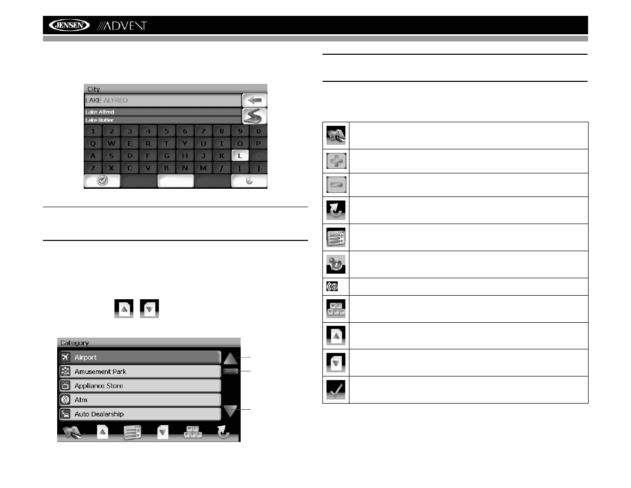 Nav102 avec la navmate | Advent NAV102 User Manual | Page 64 / 92