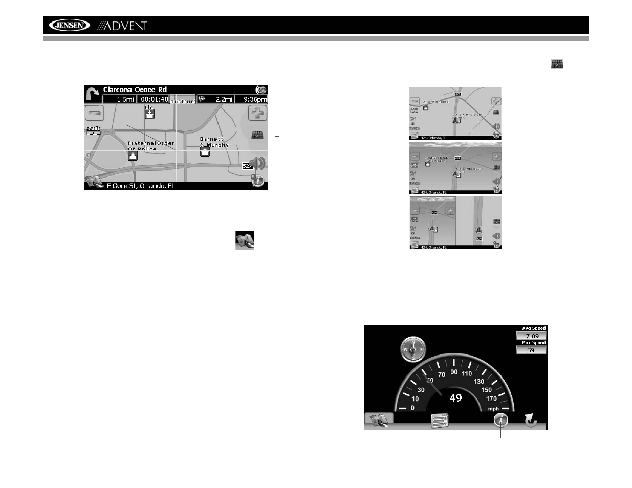 2d 3d split, Nav102 avec la navmate | Advent NAV102 User Manual | Page 66 / 92