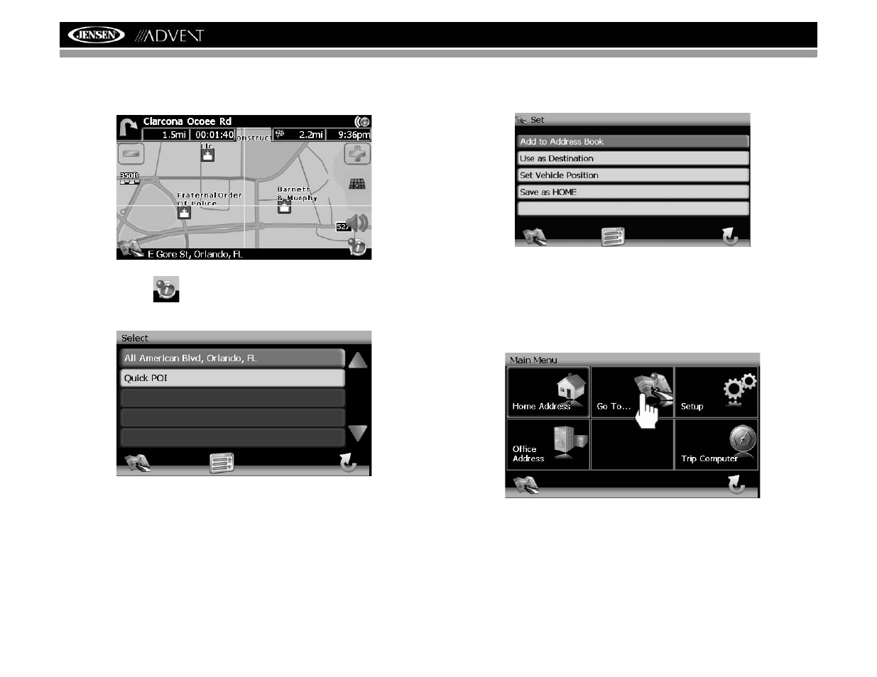 Nav102 avec la navmate | Advent NAV102 User Manual | Page 70 / 92