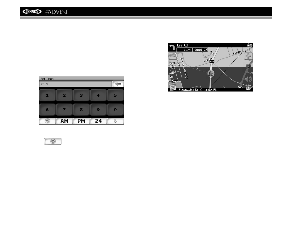 Nav102 avec la navmate, Day mode night mode | Advent NAV102 User Manual | Page 86 / 92