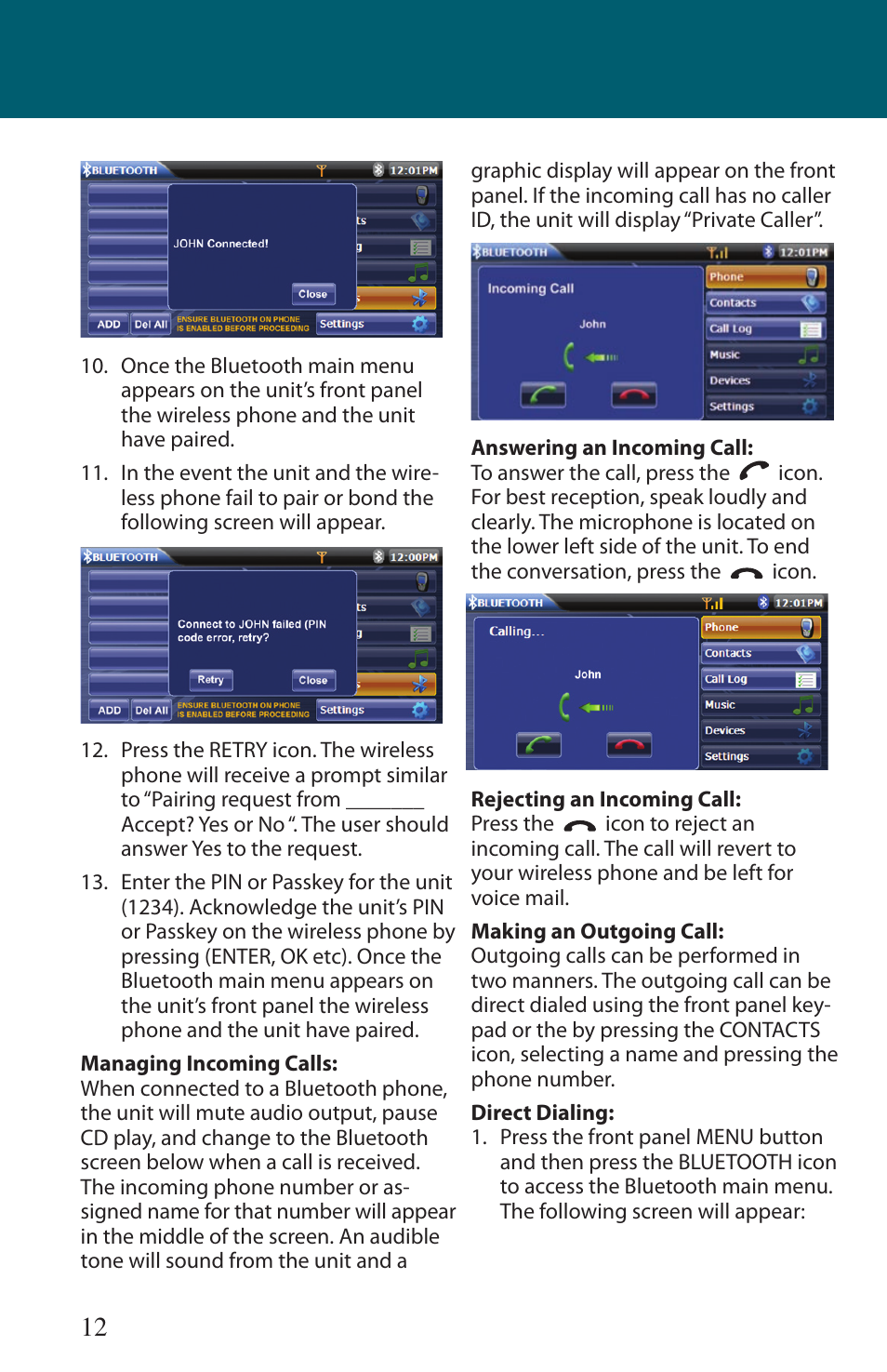 Advent TOCMR-OE100 User Manual | Page 12 / 24
