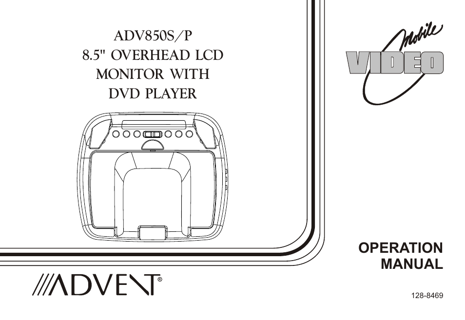 Advent ADV850S/P User Manual | 24 pages