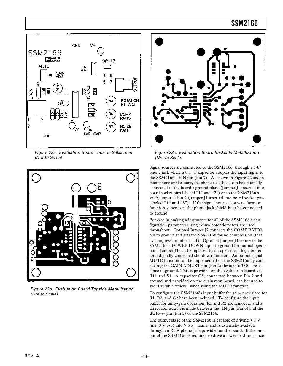Ssm2166 | Analog Devices SSM2166 User Manual | Page 11 / 15