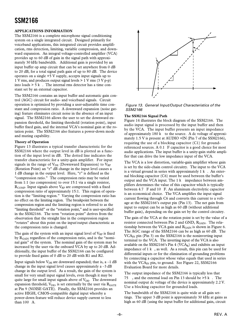 Ssm2166 | Analog Devices SSM2166 User Manual | Page 6 / 15