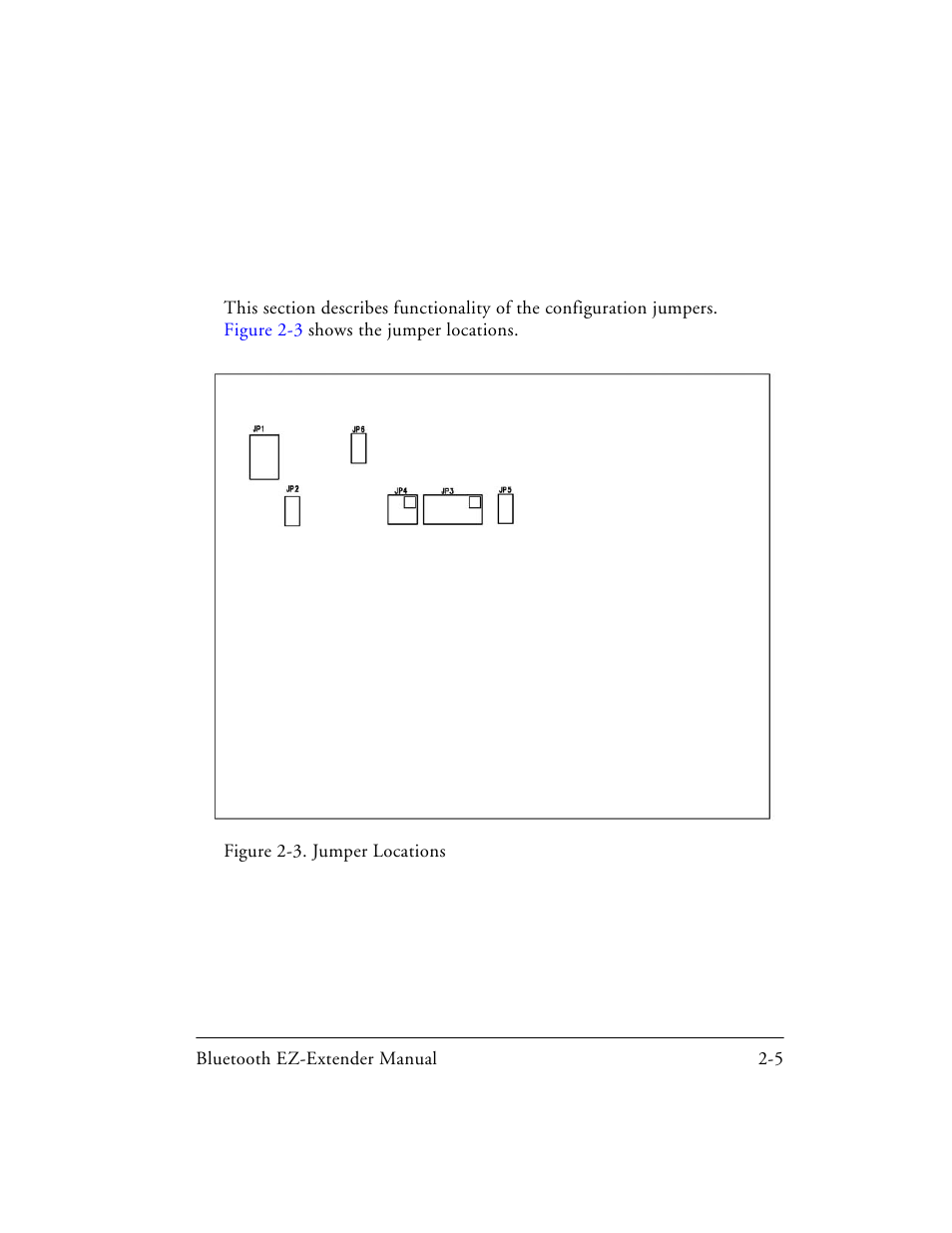 Jumpers, Figure 2-3. jumper locations, Jumpers -5 | Analog Devices EZ-EXTENDER 82-000218-01 User Manual | Page 27 / 42