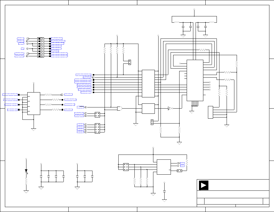 Module, Devices analog, Title size board no. date sheet of | Analog Devices EZ-EXTENDER 82-000218-01 User Manual | Page 38 / 42