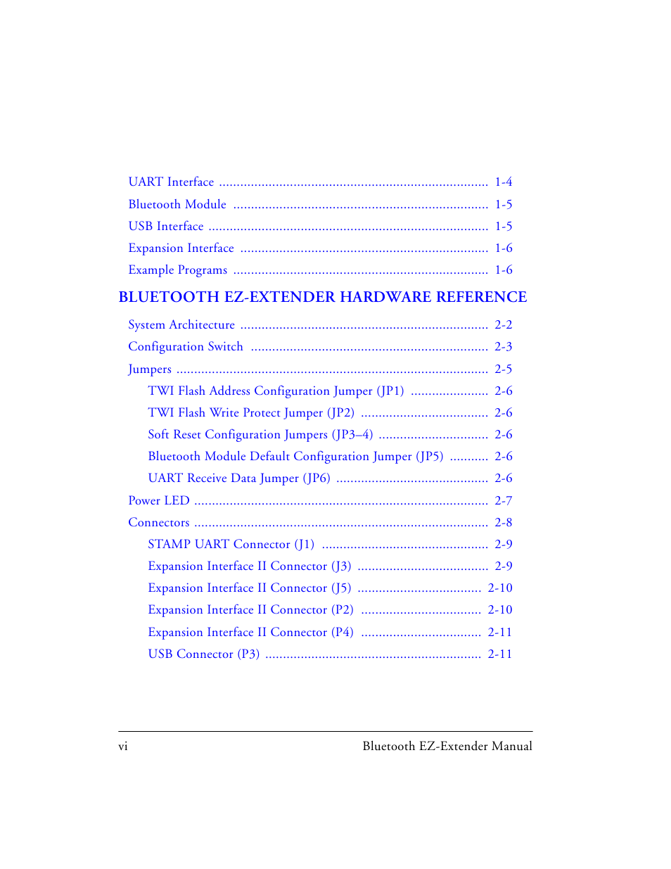 Bluetooth ez-extender hardware reference | Analog Devices EZ-EXTENDER 82-000218-01 User Manual | Page 6 / 42