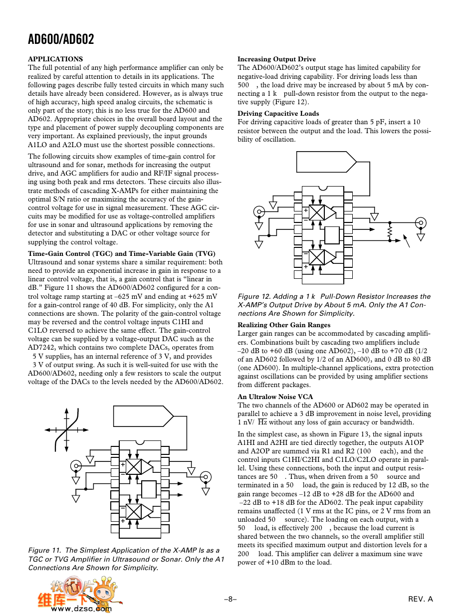 Analog Devices AD602 User Manual | Page 8 / 20
