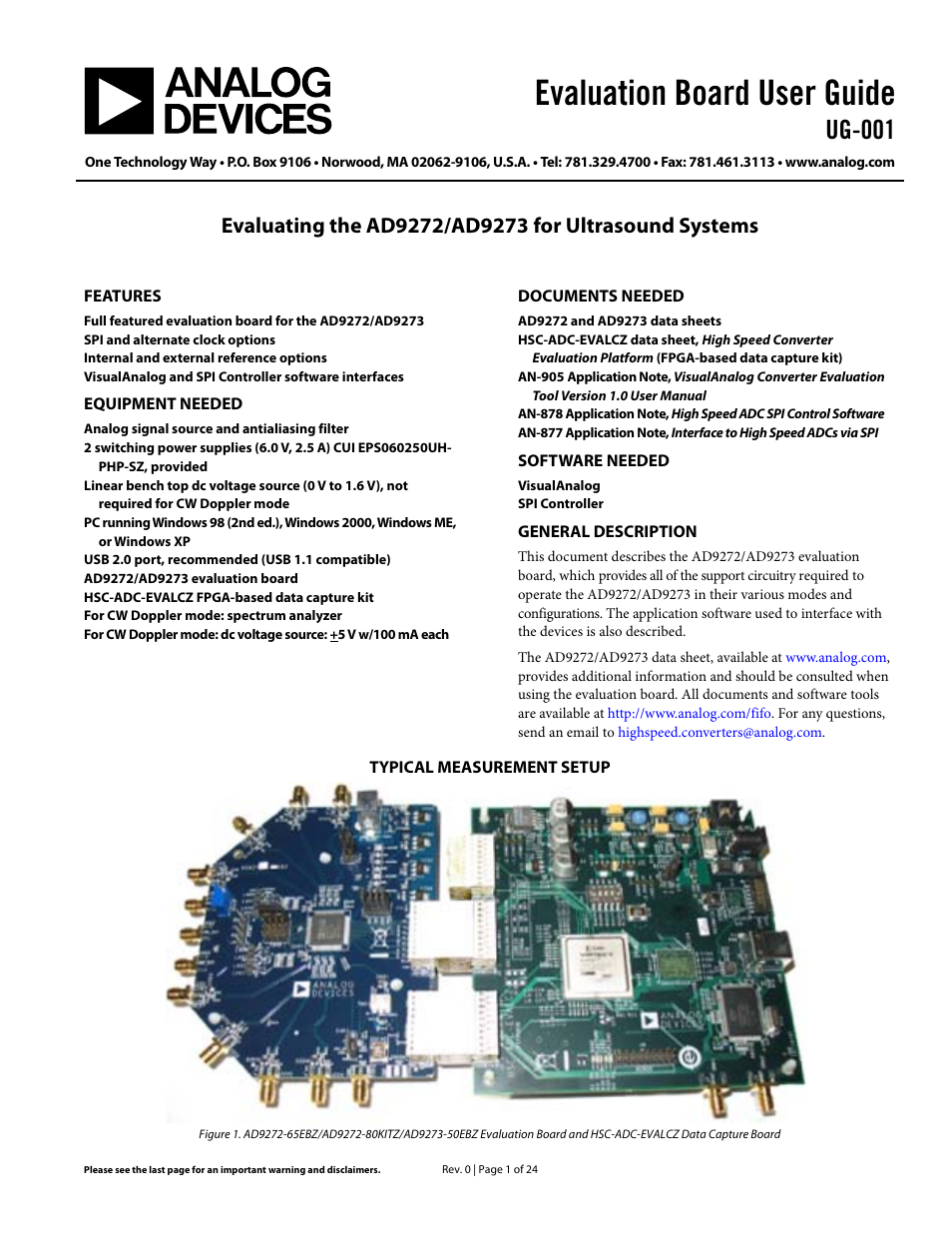 Analog Devices UG-001 User Manual | 24 pages