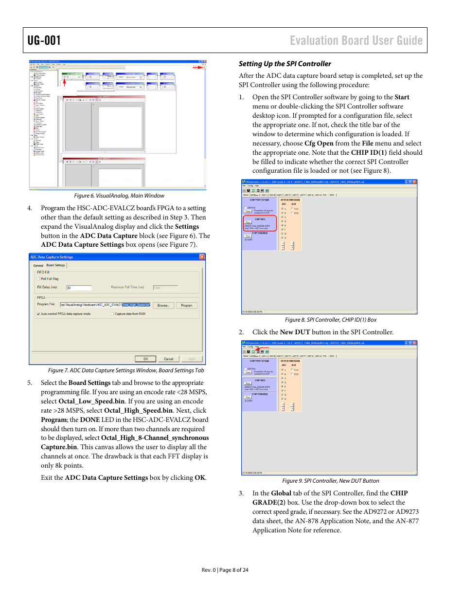 Setting up the spi controller, Figure 6), Ug-001 evaluation board user guide | Analog Devices UG-001 User Manual | Page 8 / 24