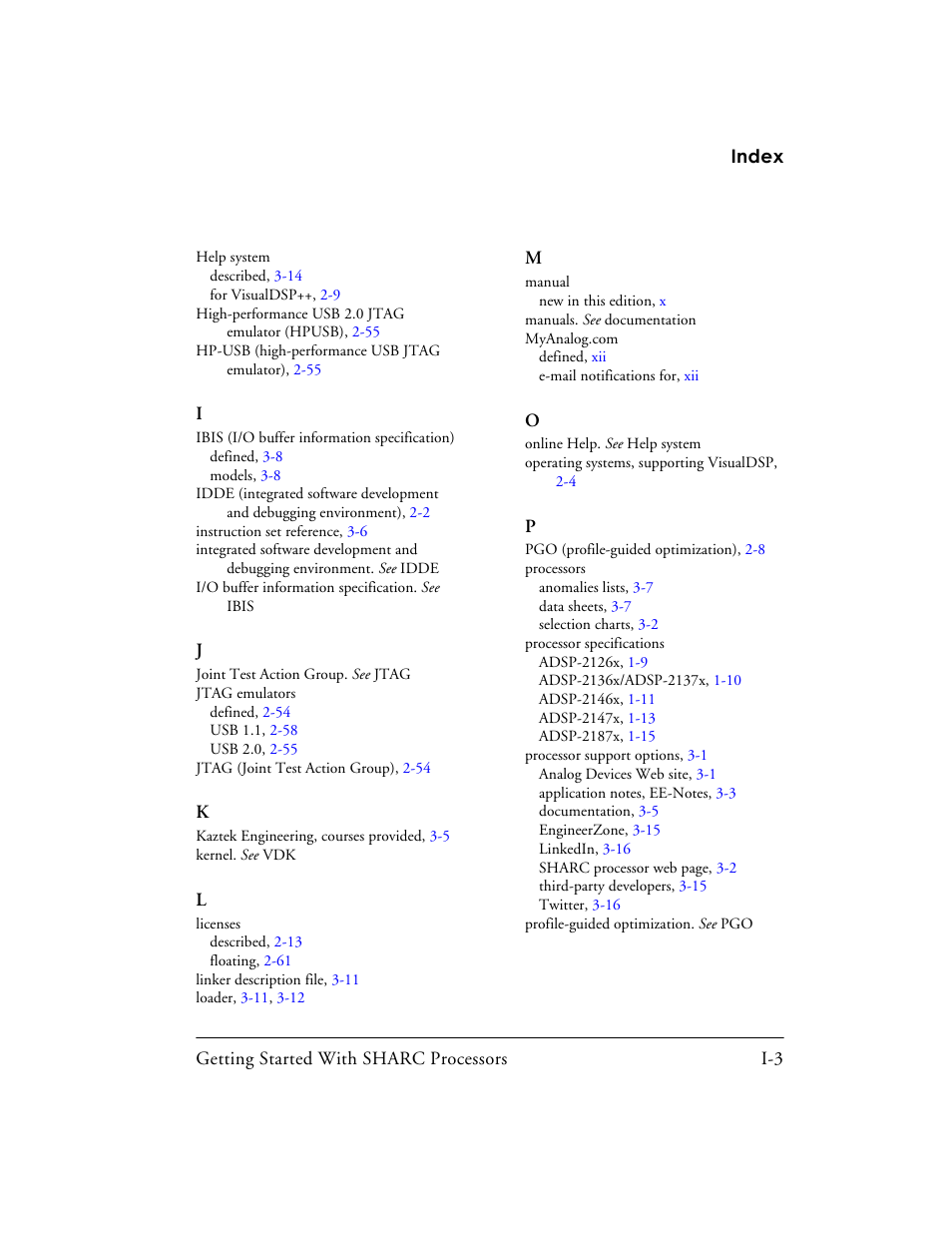 Analog Devices SHARC Processors 82-003536-01 User Manual | Page 111 / 114