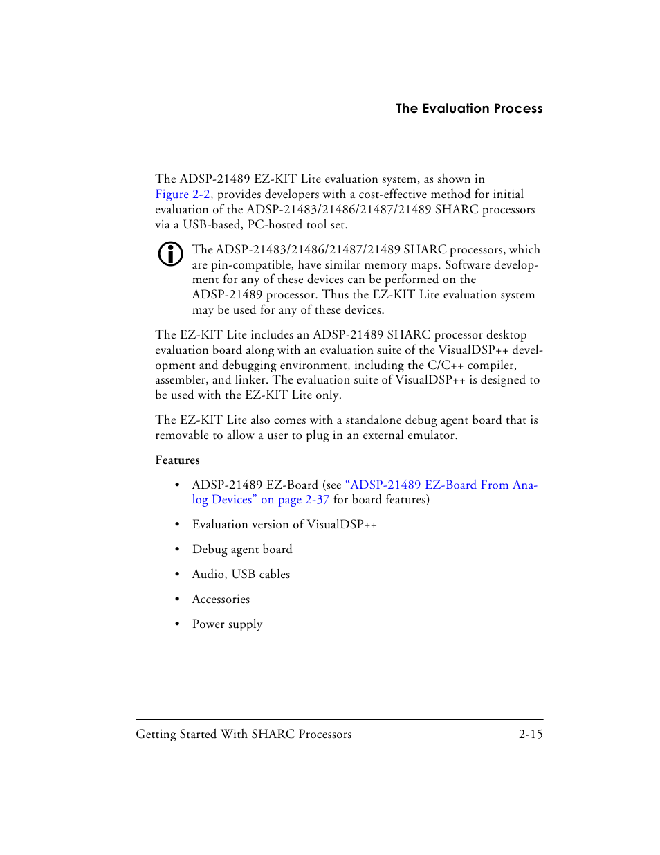 Analog Devices SHARC Processors 82-003536-01 User Manual | Page 45 / 114