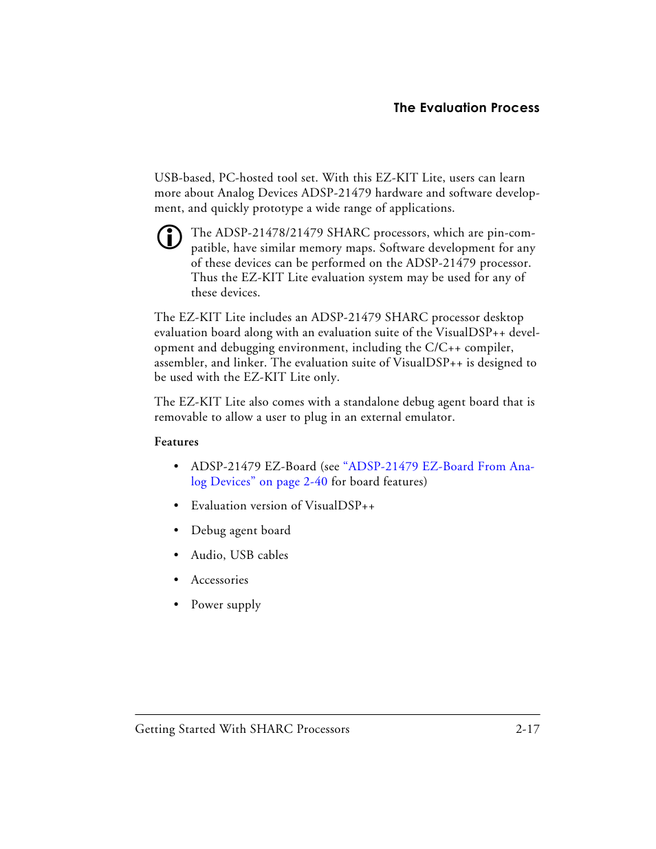 Analog Devices SHARC Processors 82-003536-01 User Manual | Page 47 / 114