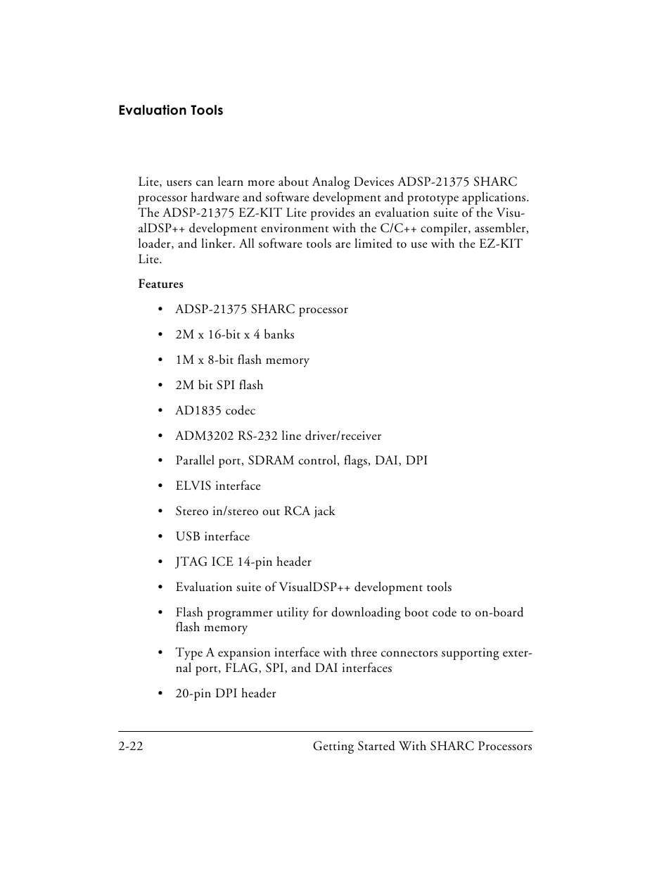 Analog Devices SHARC Processors 82-003536-01 User Manual | Page 52 / 114
