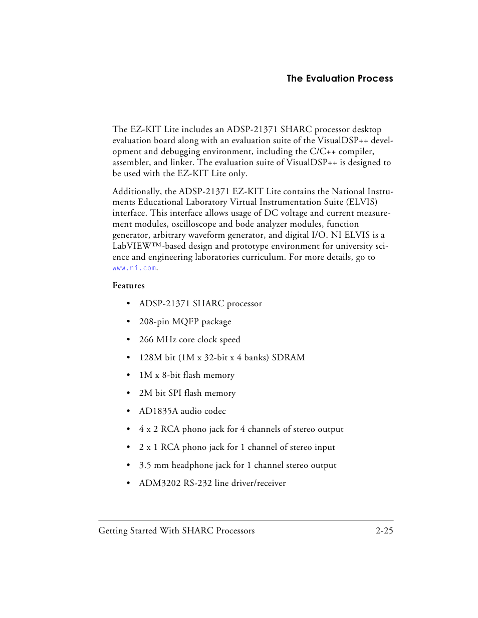 Analog Devices SHARC Processors 82-003536-01 User Manual | Page 55 / 114