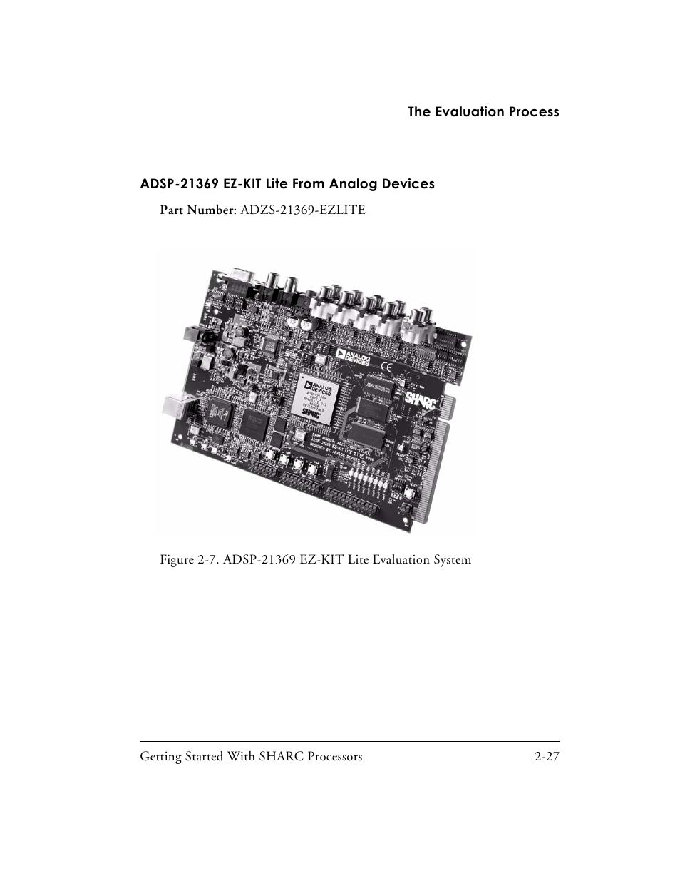 Adsp-21369 ez-kit lite from analog devices -27 | Analog Devices SHARC Processors 82-003536-01 User Manual | Page 57 / 114