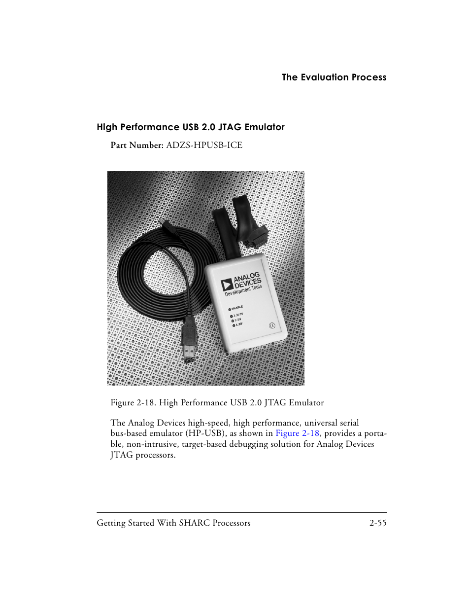 High performance usb 2.0 jtag emulator -55 | Analog Devices SHARC Processors 82-003536-01 User Manual | Page 85 / 114