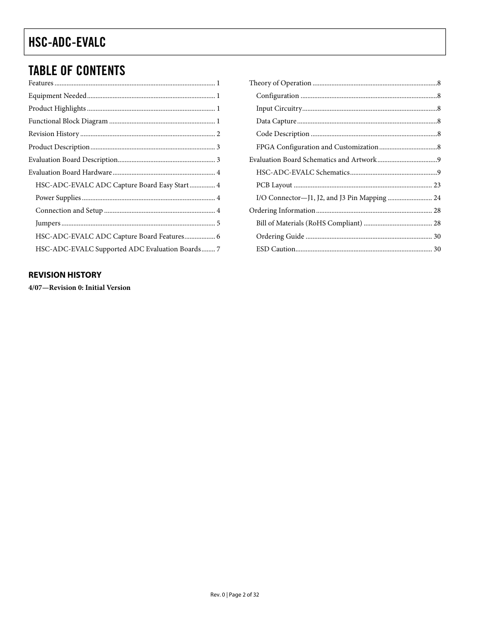 Analog Devices HSC-ADC-EVALC User Manual | Page 2 / 32